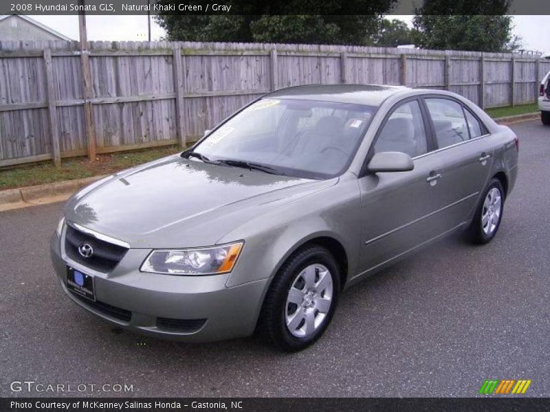 Natural Khaki Green / Gray 2008 Hyundai Sonata GLS