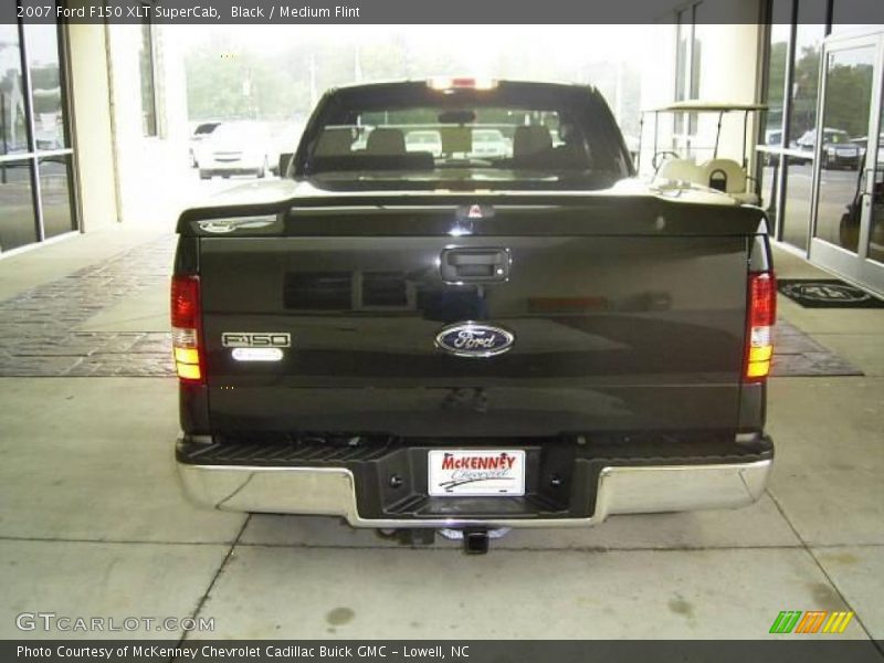 Black / Medium Flint 2007 Ford F150 XLT SuperCab