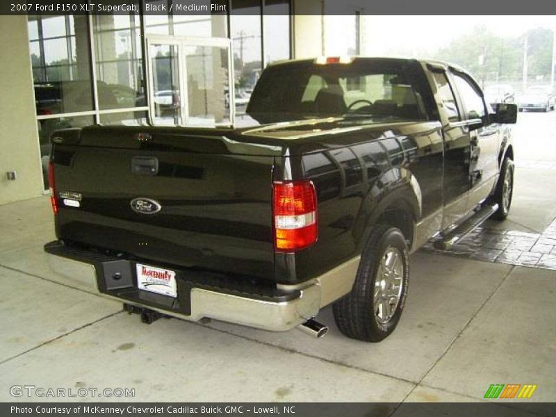 Black / Medium Flint 2007 Ford F150 XLT SuperCab