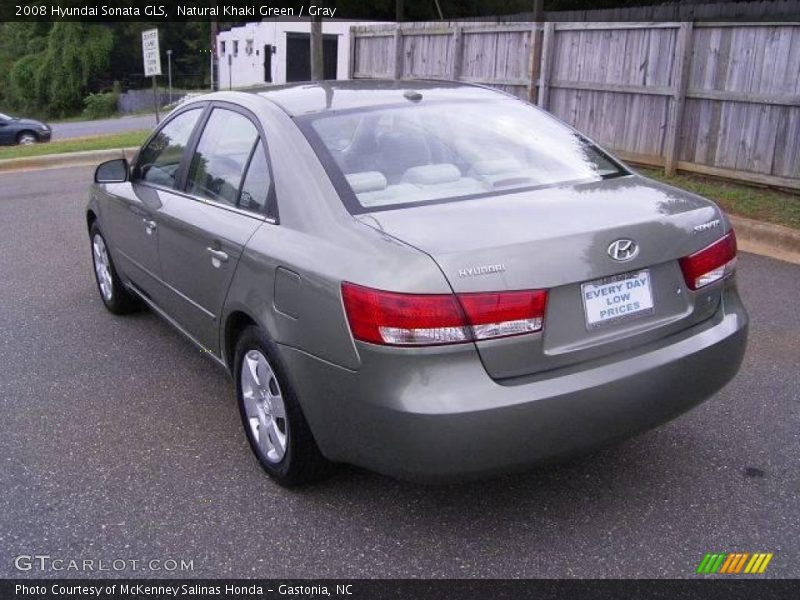 Natural Khaki Green / Gray 2008 Hyundai Sonata GLS