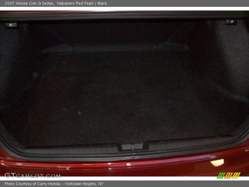 Habanero Red Pearl / Black 2007 Honda Civic Si Sedan