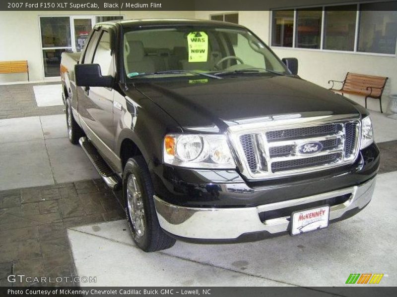 Black / Medium Flint 2007 Ford F150 XLT SuperCab