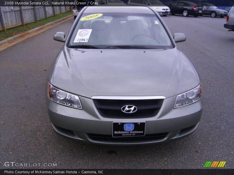 Natural Khaki Green / Gray 2008 Hyundai Sonata GLS