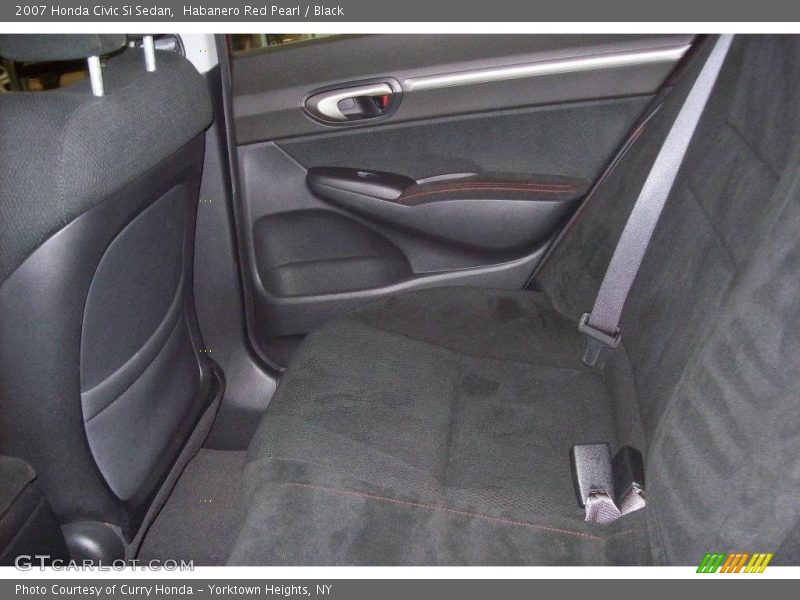 Habanero Red Pearl / Black 2007 Honda Civic Si Sedan