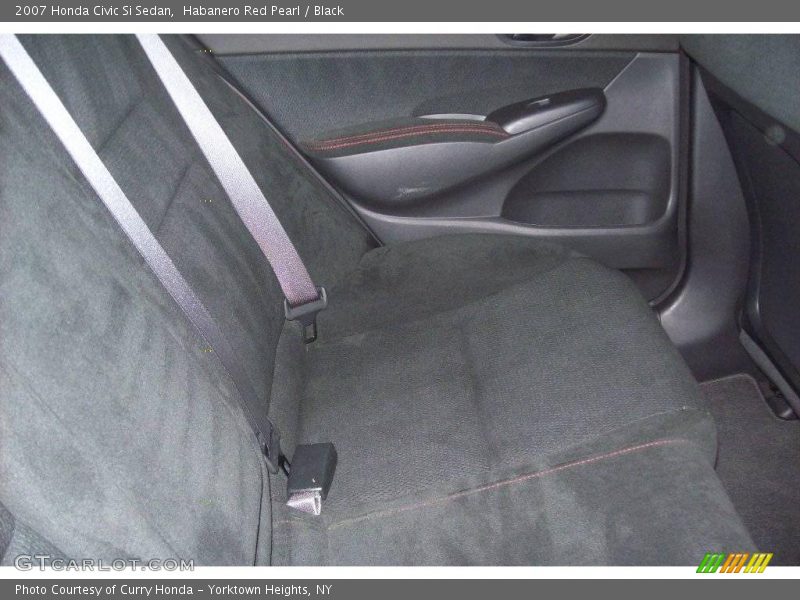 Habanero Red Pearl / Black 2007 Honda Civic Si Sedan