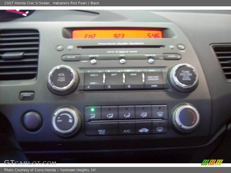 Habanero Red Pearl / Black 2007 Honda Civic Si Sedan