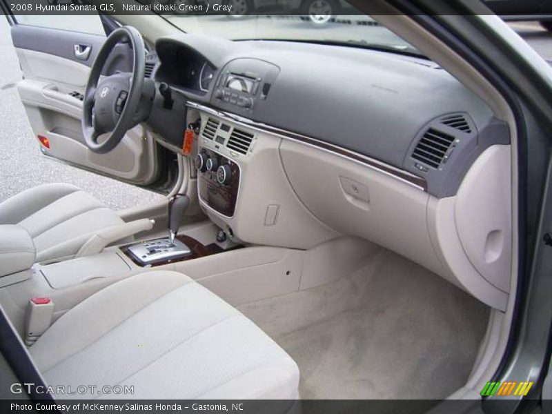 Natural Khaki Green / Gray 2008 Hyundai Sonata GLS