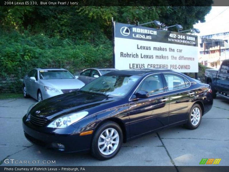 Blue Onyx Pearl / Ivory 2004 Lexus ES 330