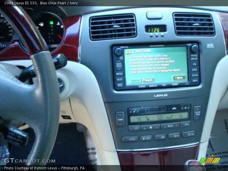 Blue Onyx Pearl / Ivory 2004 Lexus ES 330
