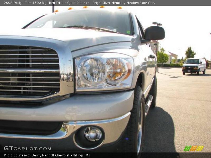 Bright Silver Metallic / Medium Slate Gray 2008 Dodge Ram 1500 Big Horn Edition Quad Cab 4x4