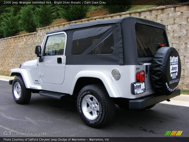 Bright Silver Metallic / Dark Slate Gray 2006 Jeep Wrangler Unlimited 4x4