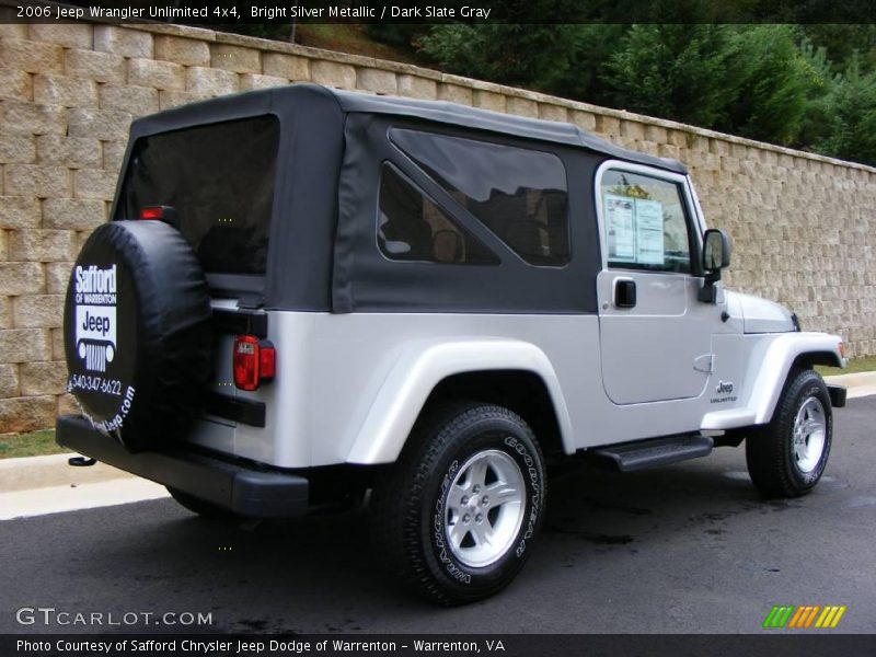 Bright Silver Metallic / Dark Slate Gray 2006 Jeep Wrangler Unlimited 4x4