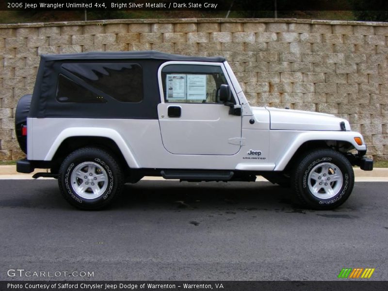 Bright Silver Metallic / Dark Slate Gray 2006 Jeep Wrangler Unlimited 4x4