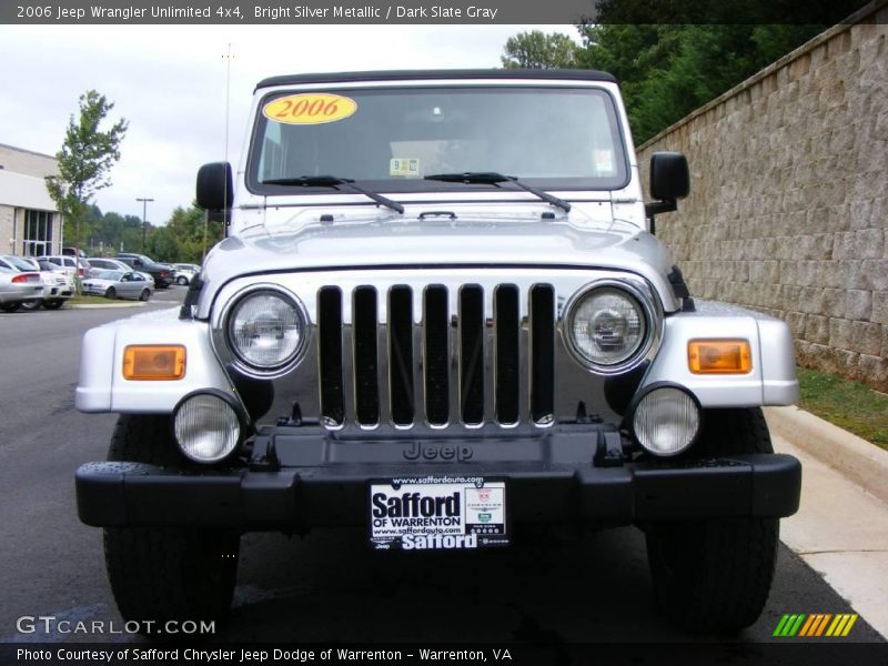 Bright Silver Metallic / Dark Slate Gray 2006 Jeep Wrangler Unlimited 4x4