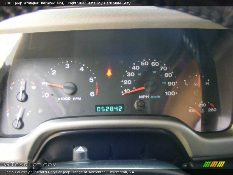 Bright Silver Metallic / Dark Slate Gray 2006 Jeep Wrangler Unlimited 4x4