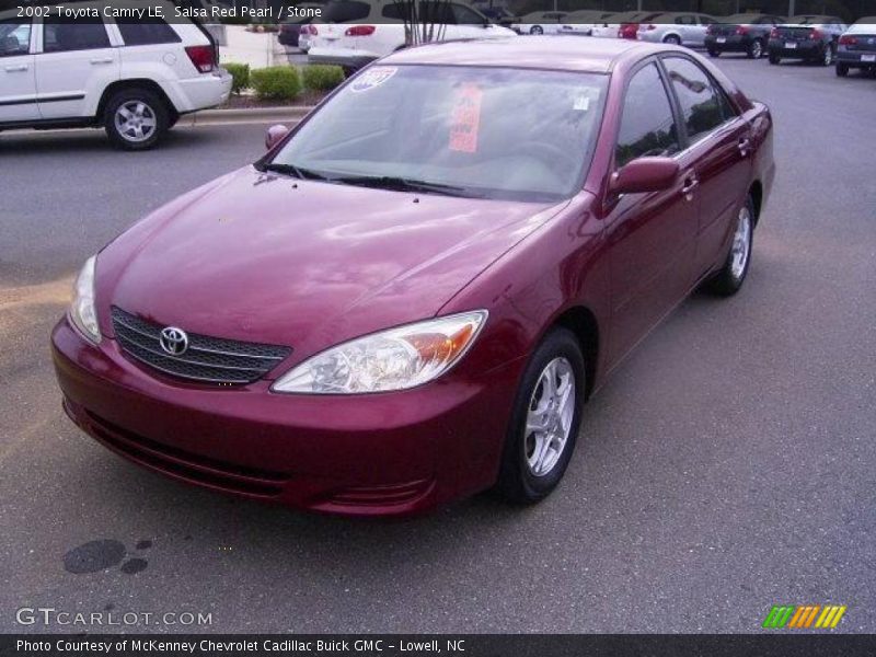 Salsa Red Pearl / Stone 2002 Toyota Camry LE