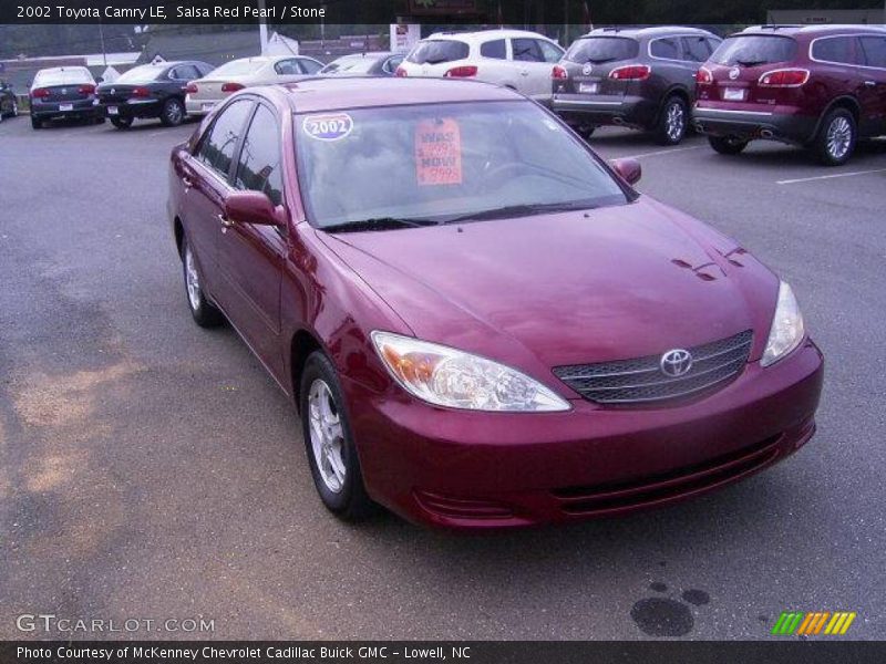 Salsa Red Pearl / Stone 2002 Toyota Camry LE