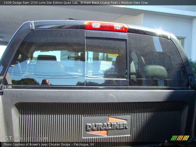 Brilliant Black Crystal Pearl / Medium Slate Gray 2008 Dodge Ram 1500 Lone Star Edition Quad Cab