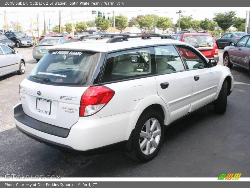 Satin White Pearl / Warm Ivory 2008 Subaru Outback 2.5i Wagon