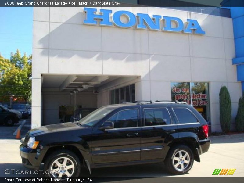 Black / Dark Slate Gray 2008 Jeep Grand Cherokee Laredo 4x4