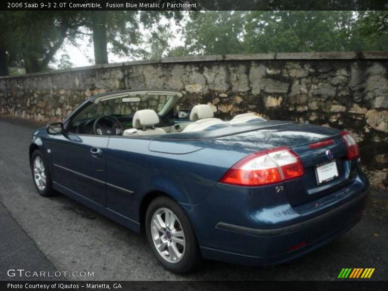 Fusion Blue Metallic / Parchment 2006 Saab 9-3 2.0T Convertible