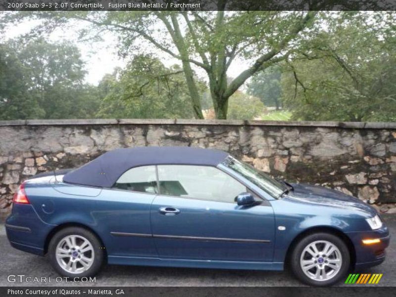 Fusion Blue Metallic / Parchment 2006 Saab 9-3 2.0T Convertible