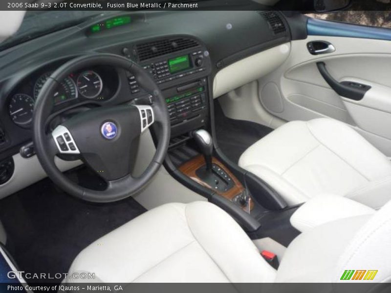 Fusion Blue Metallic / Parchment 2006 Saab 9-3 2.0T Convertible