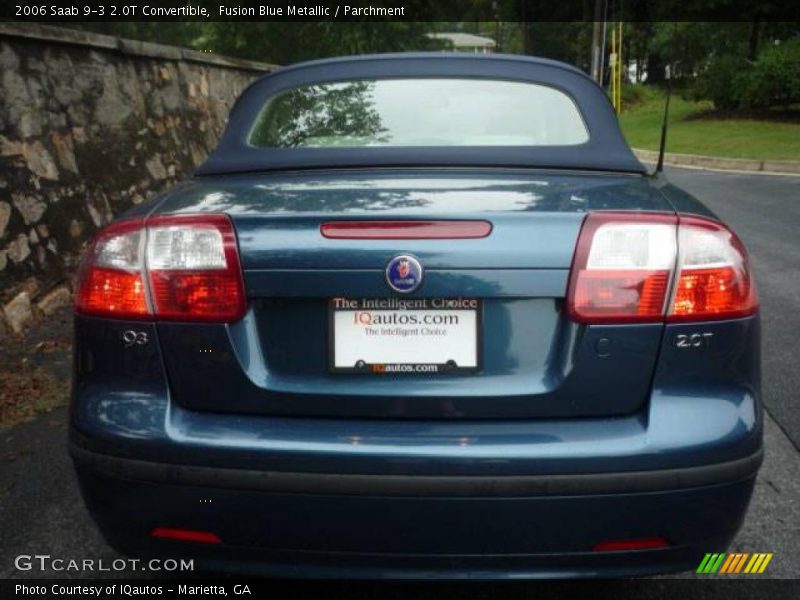 Fusion Blue Metallic / Parchment 2006 Saab 9-3 2.0T Convertible