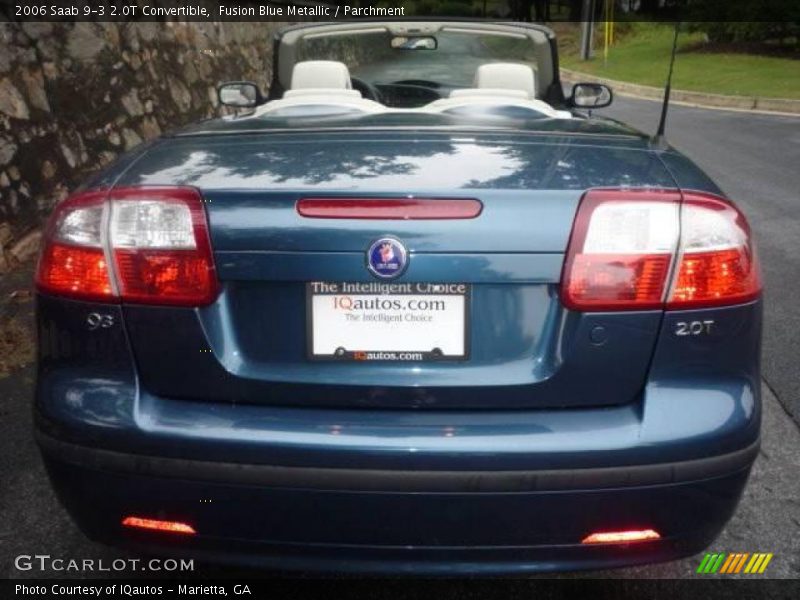 Fusion Blue Metallic / Parchment 2006 Saab 9-3 2.0T Convertible