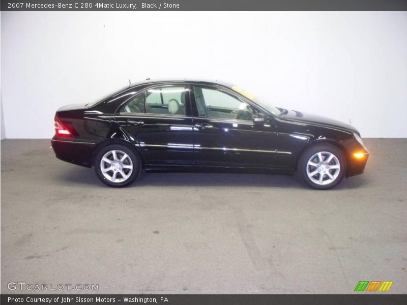 Black / Stone 2007 Mercedes-Benz C 280 4Matic Luxury
