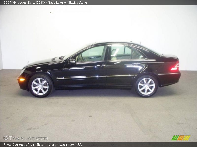 Black / Stone 2007 Mercedes-Benz C 280 4Matic Luxury