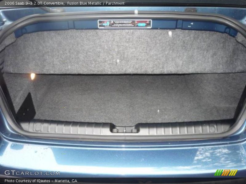 Fusion Blue Metallic / Parchment 2006 Saab 9-3 2.0T Convertible