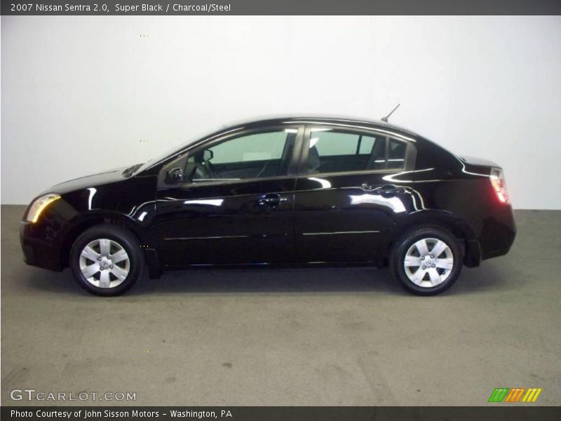 Super Black / Charcoal/Steel 2007 Nissan Sentra 2.0