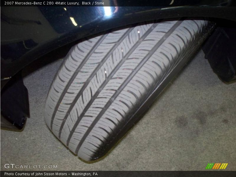 Black / Stone 2007 Mercedes-Benz C 280 4Matic Luxury