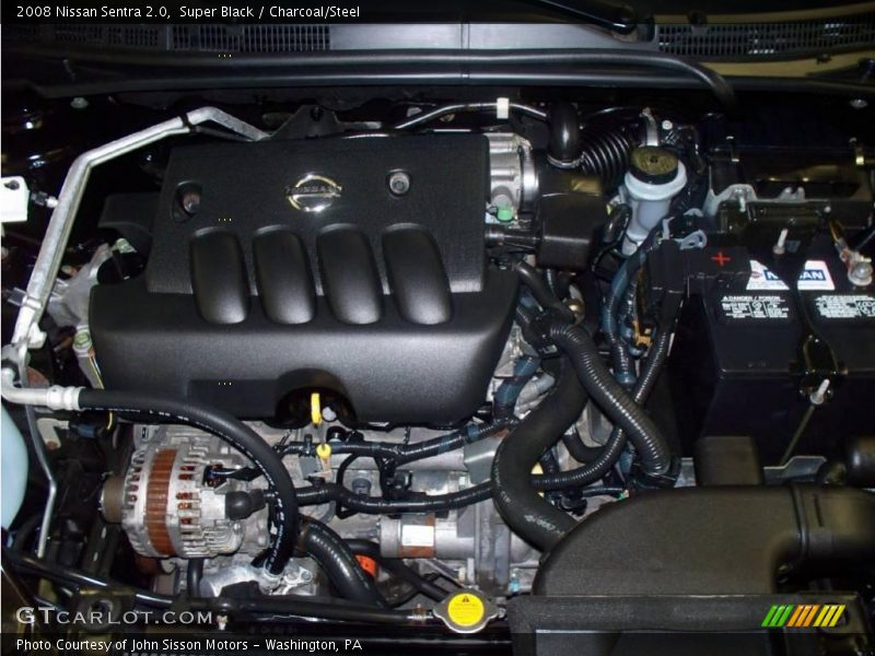 Super Black / Charcoal/Steel 2008 Nissan Sentra 2.0