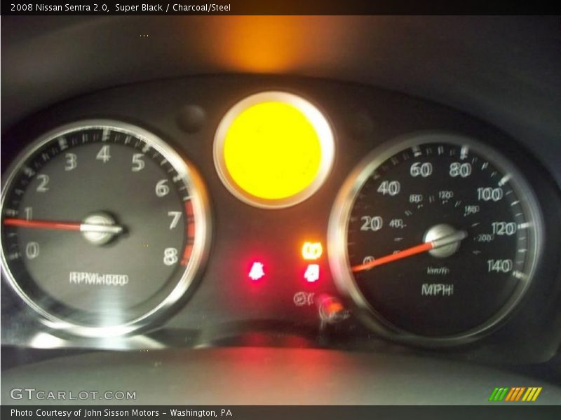 Super Black / Charcoal/Steel 2008 Nissan Sentra 2.0