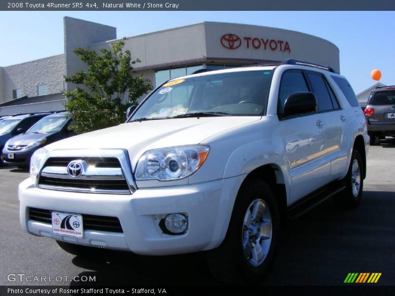 Natural White / Stone Gray 2008 Toyota 4Runner SR5 4x4