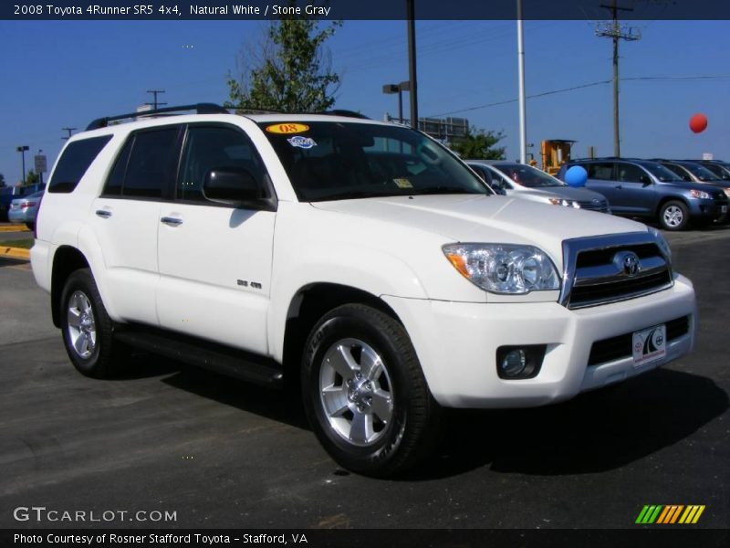 Natural White / Stone Gray 2008 Toyota 4Runner SR5 4x4