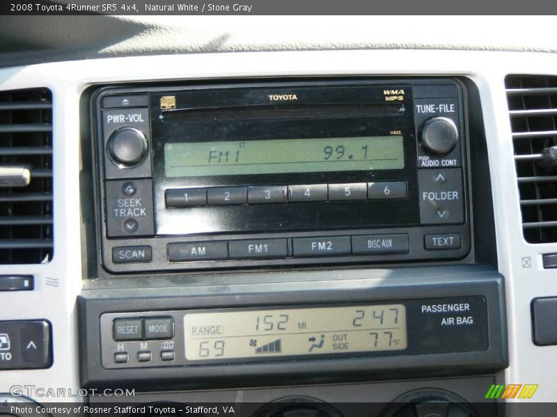 Natural White / Stone Gray 2008 Toyota 4Runner SR5 4x4