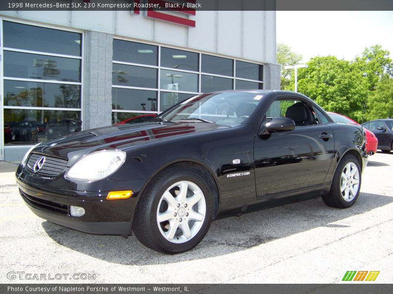 Black / Black 1998 Mercedes-Benz SLK 230 Kompressor Roadster