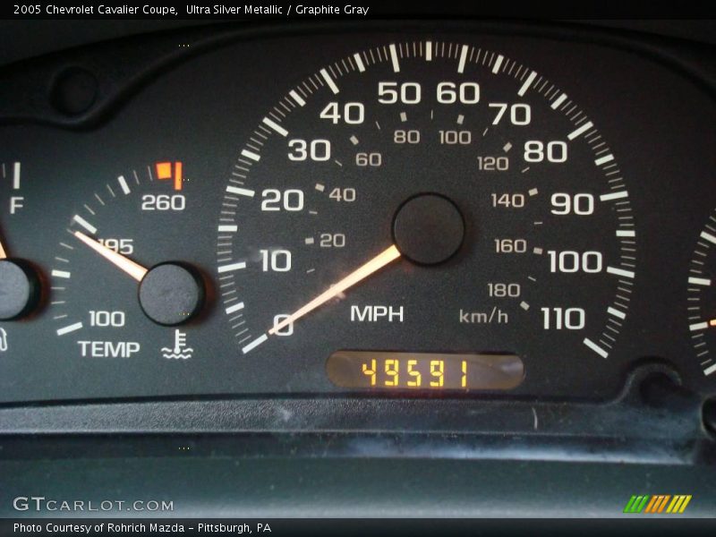 Ultra Silver Metallic / Graphite Gray 2005 Chevrolet Cavalier Coupe