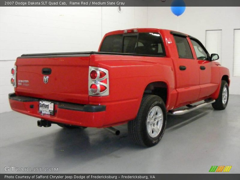Flame Red / Medium Slate Gray 2007 Dodge Dakota SLT Quad Cab
