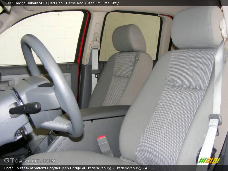 Flame Red / Medium Slate Gray 2007 Dodge Dakota SLT Quad Cab
