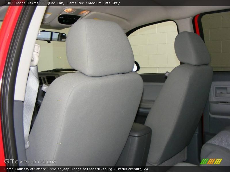 Flame Red / Medium Slate Gray 2007 Dodge Dakota SLT Quad Cab