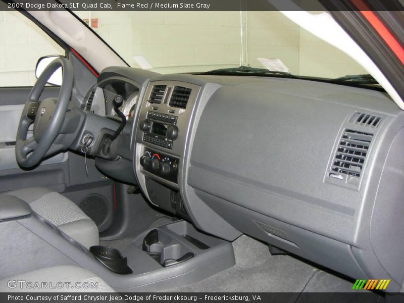 Flame Red / Medium Slate Gray 2007 Dodge Dakota SLT Quad Cab