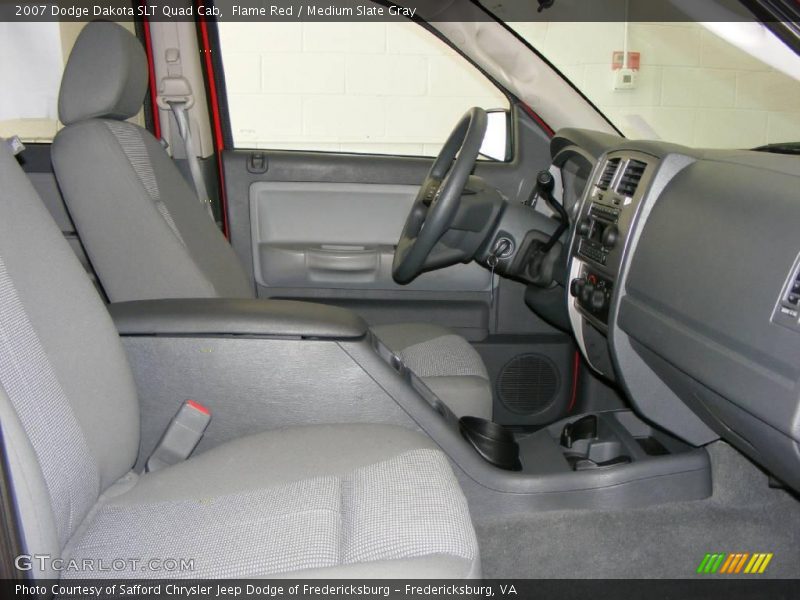 Flame Red / Medium Slate Gray 2007 Dodge Dakota SLT Quad Cab