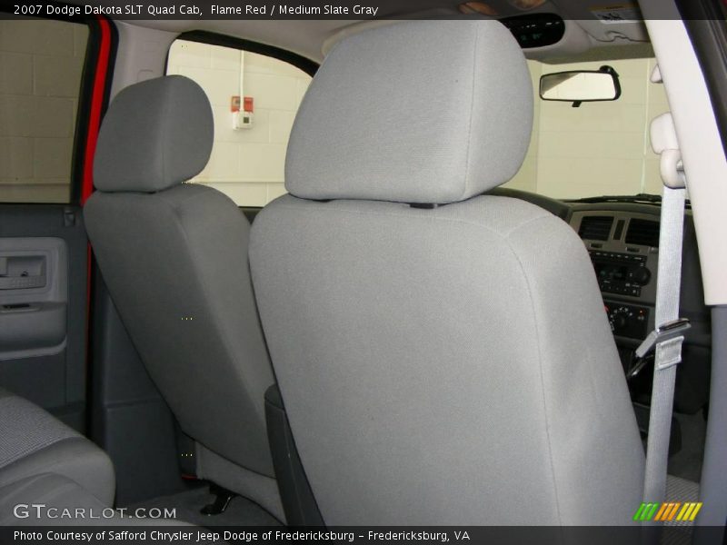 Flame Red / Medium Slate Gray 2007 Dodge Dakota SLT Quad Cab