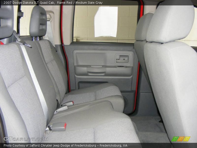 Flame Red / Medium Slate Gray 2007 Dodge Dakota SLT Quad Cab