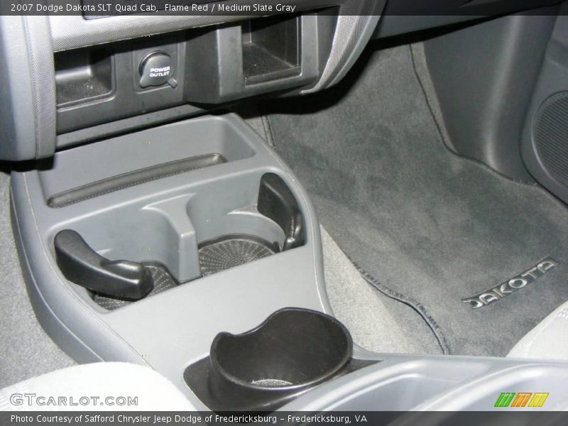 Flame Red / Medium Slate Gray 2007 Dodge Dakota SLT Quad Cab