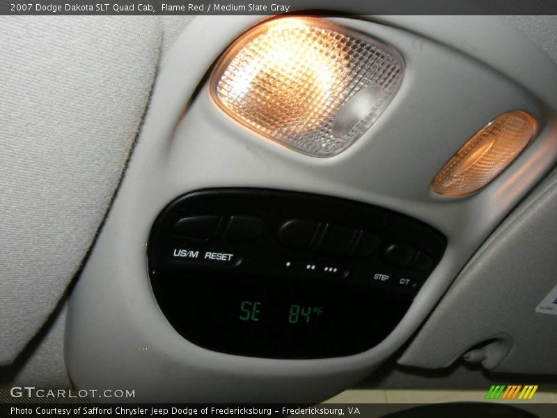 Flame Red / Medium Slate Gray 2007 Dodge Dakota SLT Quad Cab